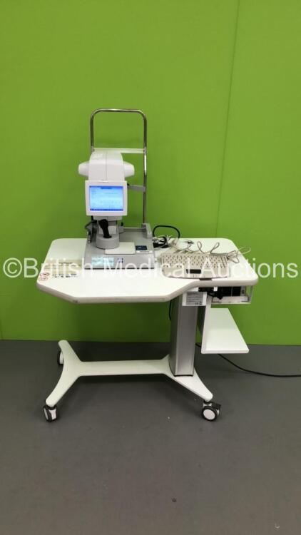 Zeiss IOLMaster 500 Ref 1692-983 Version 7.7.4.0326 with Keyboard on Motorized Table (Powers Up) * SN 1111734 * * Mfd Feb 2014 *