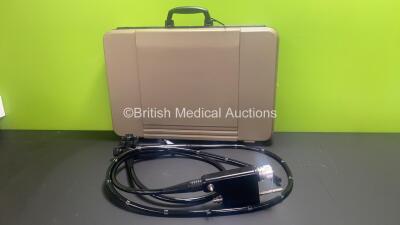 Pentax EC-380LP Video Colonoscope in Case - Engineer's Report : Optical System - No Fault Found, Angulation - No Fault Found, Insertion Tube - No Fault Found, Light Transmission - No Fault Found, Channels - No Fault Found, Leak Check - No Fault Found *E01