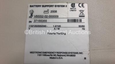 Medtronic Physio Control Battery Support System 2 Charger Unit *Mfd 2008* (Powers Up) - 3