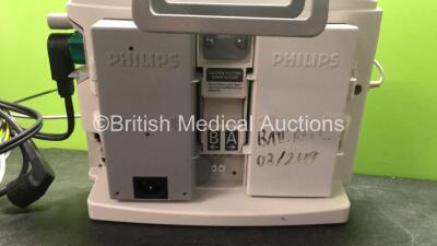 Philips Heartstart MRx Defibrillator Including Pacer, ECG and Printer Options with 1 x Paddle Lead, 1 x 3 Lead ECG Lead, 1 x Philips M3725A Test Load, 1 x Philips M3538A Battery, 1 x Philips M3539A Test Block (Powers Up) *SN US00554887* - 4