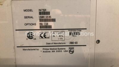 2 x Agilent Heartstream XL and 1 x Philips Heartstart XL Smart Biphasic Defibrillators with 1 x Pacer, 3 x ECG and 3 x Printer Options (All Power Up) - 7