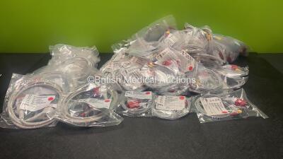 Job Lot of Defibrillator Cables Including 6 x Zoll Onestep 8009-0750 Pacing Cables and 70 x Zoll 3 Lead ECG Leads