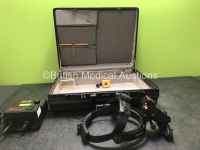 Keeler All Pupil Indirect Ophthalmoscope in Case (Powers Up)