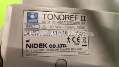 Nidek Tonoref II Auto Ref / Kerato / Tonometer *Mfd 2009* (Powers Up with Some Casing Damage - See Photos) *731058* - 7