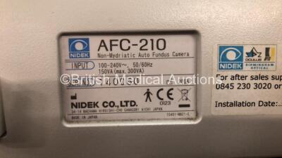 Nidek AFC-210 Non Mydriatic Auto Fundus Camera (Powers Up) *Mfd 2008* **140060** - 6