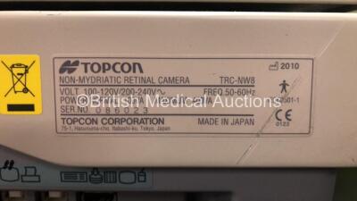 TopCon TRC-NW8 Non Mydriatic Retinal Camera *Mfd 2010* **S/N 086023** **FOR EXPORT OUT OF THE UK ONLY** - 6