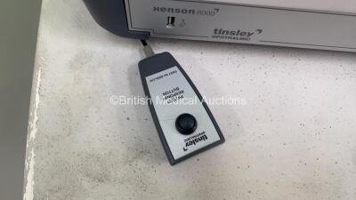 Tinsley Henson 8000 Field Analyzer *Software Version - 1.43* with Patient Response Button and Brother HL-1210W Printer on Electric Table (Powers Up, Table Tested Working) *017955/05* **FOR EXPORT OUT OF THE UK ONLY** - 3