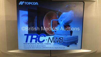 TopCon TRC-NW8 Non Mydriatic Retinal Camera (Powers Up) *Mfd 2011* **S/N 086207** **FOR EXPORT OUT OF THE UK ONLY** - 2