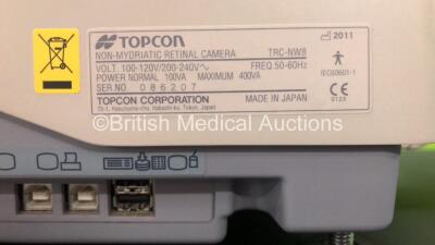 TopCon TRC-NW8 Non Mydriatic Retinal Camera (Powers Up) *Mfd 2011* **S/N 086207** **FOR EXPORT OUT OF THE UK ONLY** - 6