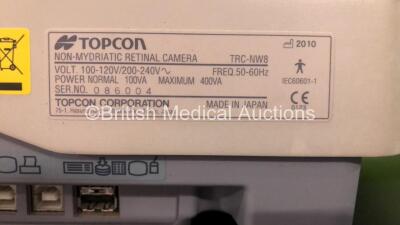 TopCon TRC-NW8 Non Mydriatic Retinal Camera (Powers Up) *Mfd 2010* **S/N 086004** **FOR EXPORT OUT OF THE UK ONLY** - 7