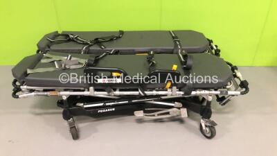 2 x Ferno Pegasus Ambulance Stretchers with Mattresses (Hydraulics Tested Working) *S/N PEG5261 / PEG5352*