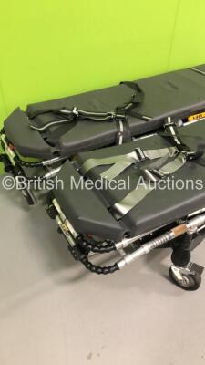 2 x Ferno Pegasus Ambulance Stretchers with Mattresses (Hydraulics Tested Working) *S/N PEG5261 / PEG5352* - 2