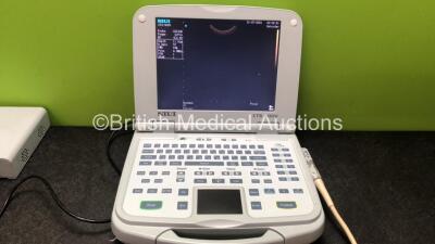 SIUI CTS-900V Digital Veterinary Ultrasound Imaging System with 1 x AC Power Supply and 1 x SIUI 5.0 MHz Transducer / Probe (Powers Up with Faulty Power Button-See Photo) *SN 0-61151090011* - 2