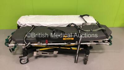 2 x Ferno Pegasus Ambulance Stretchers with Mattresses (Hydraulics Tested Working) *S/N PEG3414 / PEG4738*