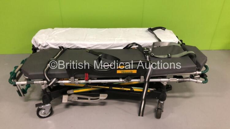 2 x Ferno Pegasus Ambulance Stretchers with Mattresses (Hydraulics Tested Working) *S/N PEG3414 / PEG4738*