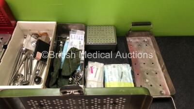 Job Lot of Surgical Instruments Including Bone Screws, Screw and Hip Instruments - 4