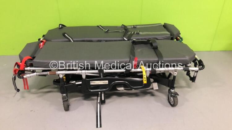 2 x Ferno Pegasus Ambulance Stretchers with Mattresses (Hydraulics Tested Working) *S/N PEG4726 / PEG3637*