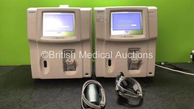 2 x ABX Micros ES 60 Analyzer Units (Both Power Up 1 with Missing Printer-See Photo)