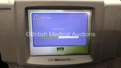 2 x ABX Micros ES 60 Analyzer Units (Both Power Up 1 with Missing Printer-See Photo) - 2