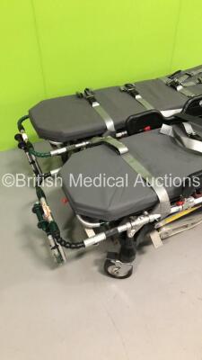 2 x Ferno Pegasus Ambulance Stretchers with Mattresses (Hydraulics Tested Working) *S/N PEG4608 / PEG3634* - 2