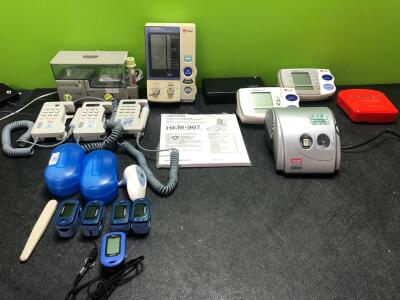 Mixed Lot Including Fetal Dopplers, BP Meters, Ear Thermometers and Fingertip Pulse Oximeters