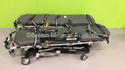 2 x Ferno Pegasus Ambulance Stretchers with Mattresses (Hydraulics Tested Working) *S/N PEG4825 / PEG5374*