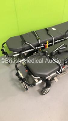 2 x Ferno Pegasus Ambulance Stretchers with Mattresses (Hydraulics Tested Working) *S/N PEG4825 / PEG5374* - 2