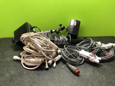 Mixed Lot Including 2 x XLTEK XLPS-1F Lights (Untested) 4 x Edwards Lifesciences Ref OM2E Monitor Cables and 7 x Edwards Lifesciences Ref 70CC2 Patient Cables