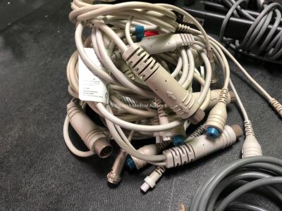 Mixed Lot Including 2 x XLTEK XLPS-1F Lights (Untested) 4 x Edwards Lifesciences Ref OM2E Monitor Cables and 7 x Edwards Lifesciences Ref 70CC2 Patient Cables - 4