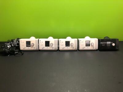 4 x ResMed AirSense 10 AutoSet for Her and 1 x ResMed AirSense 10 AutoSet CPAP Units with 3 x Power Supplies (All Power Up)