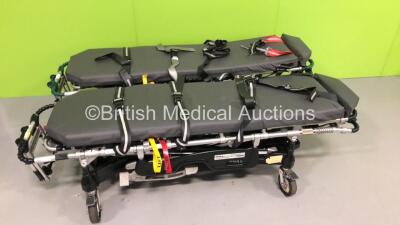 2 x Ferno Pegasus Ambulance Stretchers with Mattresses (Hydraulics Tested Working) *S/N PEG5386 / PEG3991*