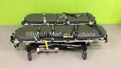 2 x Ferno Pegasus Ambulance Stretchers with Mattresses (Hydraulics Tested Working) *S/N PEG5343 / PEG3455*