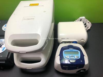 Job Lot Including 4 x Philips Respironics REMstar Pro C-Flex+ System One CPAP Units with 4 x System One Humidifiers and 3 x Power Supplies, 1 x ResMed S8 Escape II, 1 x Omron CompAIR and 2 x Respironics Nebulisers - 3