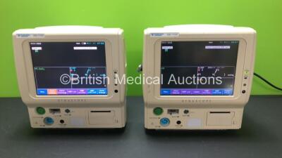 2 x Fukuda Denshi DS-7100 Monitors Including ECG Resp, SpO2, NIBP, BP, Temp and Printer Options (Both Power Up)