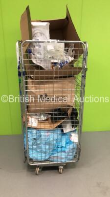 Cage of Consumables Including ProAct Endotracheal Tubes,MediSense Glucose and Ketone Solutions and Maquet Insertion Kits (Cage Not Included)