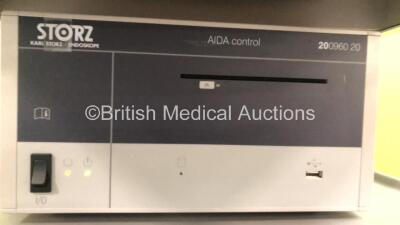 Karl Storz Stack System Including 1 x Karl Storz WideView HD Monitor, 1 x Karl Storz 200903 31 Monitor, 1 x Karl Storz 200960 20 Aida Control Unit, 1x Karl Storz 201331 20 Xenon Nova 300 Light Source, 1 x Karl Storz 222010 20 SCB Image 1 Hub Camera Contro - 9