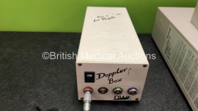 Mixed Lot Including 1 x Micropace III EPS320 Cardiac Stimulator (Untested Due to No Power Supply) 1 x Micropace MP3093 Cardiac Stimulator (Untested Due to No Power Supply) 1 x DWL Doppler Box (Untested Due to No Power Supply) - 3