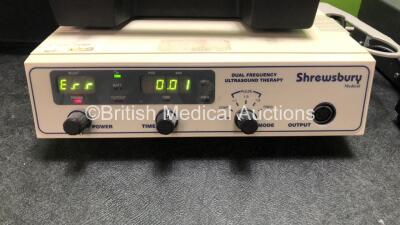 Mixed Lot Including 1 x Coaguchek S Coagulation Meter with 1 x AC Power Supply (Powers Up) 1 x Shrewsbury Maico MA25 Ultrasound Therapy Unit (Powers Up with Missing Proibe / Transducer) 1 x Sensimatic 600SE Electrosurge Unit (Powers Up) 1 x Maico MA 25 Au - 4