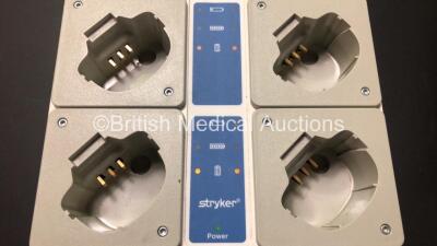 1 x Stryker Steri-Shield T4 Eight Station Battery Charger 400-655-1 and 1 x Stryker System 6 Battery Charger 6110-120 (Both Power Up) *H819040065500108* - 2