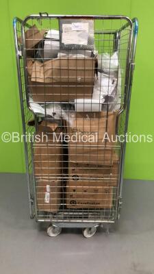 Cage of Mixed Consumables Including Alaris SE Infusion Sets, Polar Ectovis Visors and Rocialle Paediatric Cannulation Packs (Cage Not Included - Out of Date)
