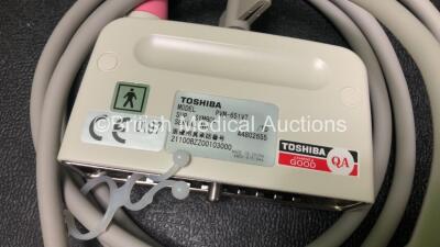 Toshiba Model PVM-651VT Ultrasound Transducer / Probe In Carry Case with Operation Manual *SN A4802655* - 3