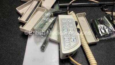 Mixed Lot Including Various Ophthalmic Table Attachments Including Slides and 1 x Miscellaneous Power Supply and 1 x TopCon ACP 7 Controller, 3 x Fresenius Kabi DPS Syringe Pumps (All Untested Due to No Power Supply) 20 x Critikon Soft Cuf Ref SFT-A2-2A A - 2