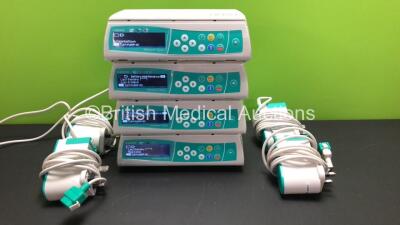 4 x B.Braun Infusomat Space Infusion Pumps with 4 x Power Supplies (All Power Up) *46464 - 43269 - 43298 - 43214*