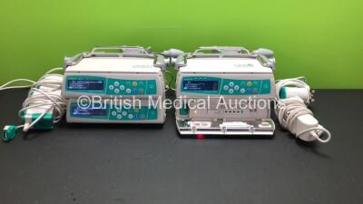 4 x B.Braun Infusomat Space Infusion Pumps with 4 x Power Supplies and 2 x B.Braun Type 8713130 Clamps (All Power Up) *307128 - 46479 - 46477 - 46392*