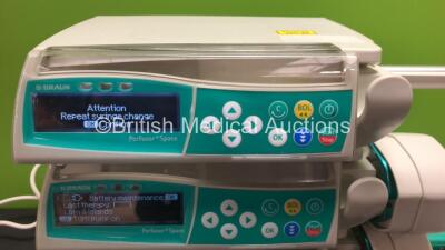 4 x B.Braun Perfusor Space Infusion Pumps with 4 x Power Supplies (All Power Up) * 56093 - 51089 - 50986 - 55199* - 2