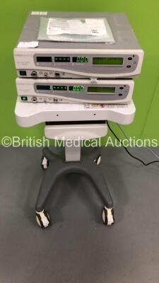 2 x Gynecare Ethicon Thermachoice II Units V 2.17 on Stand (Both Power Up) - 2