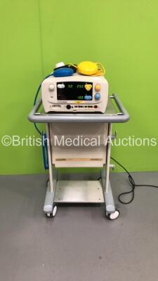 Eschmann TD830 Electrosurgical / Diathermy Unit on Eschmann ST80 Suction Trolley and 3 x Footswitches (Powers Up with PCM Alarm)