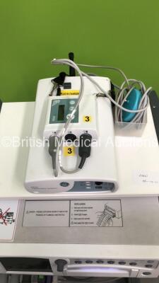 GE Corometrics 250cx Series Fetal Monitor *Mfd 2017* on Stand with 3 x Transducers and GE Mini Telemetry System with 2 x Transducers (Powers Up) (W) - 5