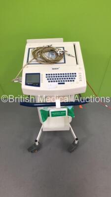 Mortara Instruments ELI 250 ECG Machine on Stand with 10 Lead ECG Leads (Powers Up) - 2