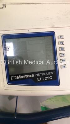 Mortara Instruments ELI 250 ECG Machine on Stand with 10 Lead ECG Leads (Powers Up) - 3